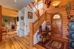 Stairs to Upper Level with Two Bedrooms